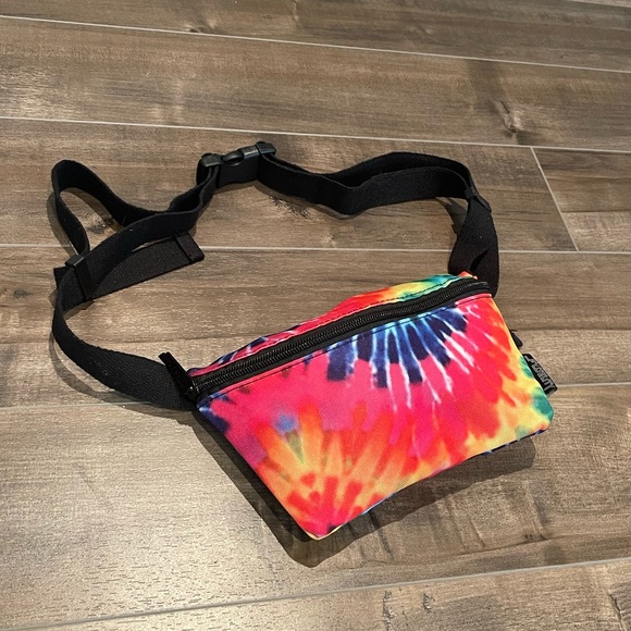 Rainbow Tie Dye Print Fanny Pack Waist Bag - Picture 3 of 10